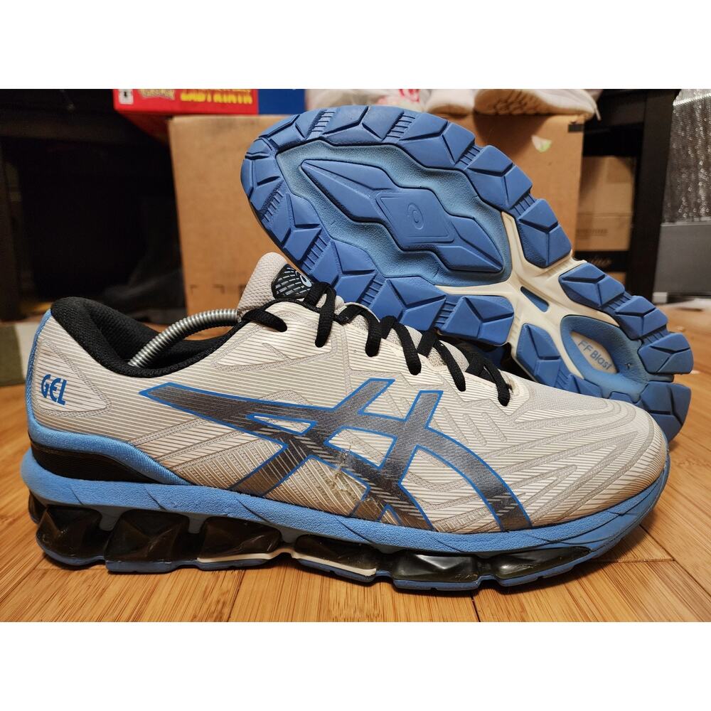 ASICS Sneakers Mens Sz 12 Blue White Black Gel Quantum 360 VII Comfort 1201A481